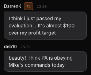 DarrenK and deb10’s trading feedback