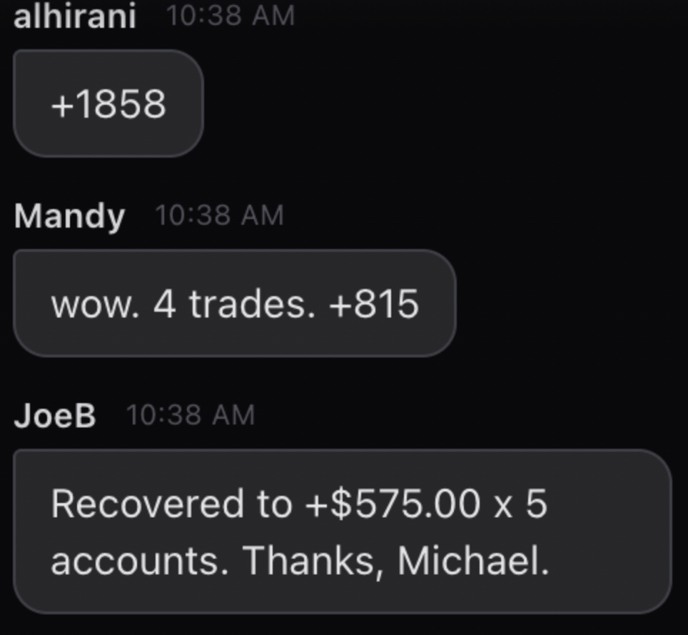 alhirani, Mandy and JoeB’s feedback