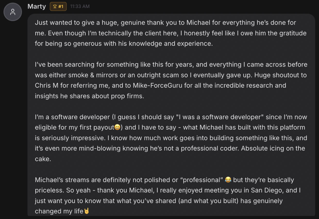 Marty’s thank-you message