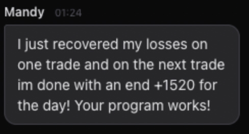 Mandy on recovering losses